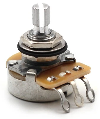 "1x Buje de aluminio cónico de audio de eje dividido corto de 3/8"" CTS 500K Pot" Foto 1 de 4