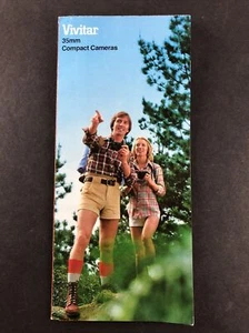 Vivitar 35mm Compact Cameras Catalog Pamphlet The Affordable Trio 35EF 35EE 35ES - Picture 1 of 4