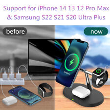 3 IN 1 Wireless Charger Charging Dock Stand for iPhone 14 13 12 Pro Max Magsafe