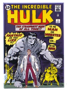 Hulk #1 Cover Refrigerator Magnet Marvel Comics Jack Kirby New - Picture 1 of 2