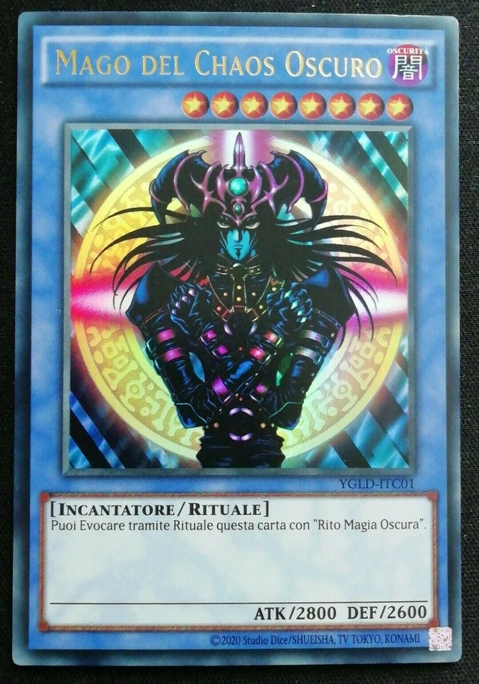 MAGO DEL CHAOS OSCURO Ultra Rara in Italiano YGLD-ITC01 YUGIOH - Immagine 1 di 1