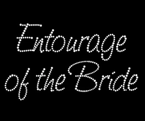 Wholesale Diamante Hotfix Wedding Transf Rhinestone motif Entourage of the Bride - Imagen 1 de 5