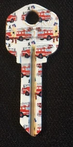 FIRE MAN/FIRE TRUCK KEY BLANK KW1-FOR KWIKSET LOCKS - Picture 1 of 1