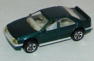 Hot Wheels Peugeot 405 Mi16 Green Mint Blackwall Tires China 1990 - Picture 1 of 4