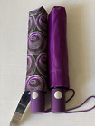Lot Of 2 Skytech Automatic Super Mini Umbrellas - Purple / Circles #Rt-852 / 850