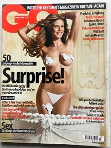 GQ MAGAZINE - MARCH 2003 HEIDI KLUM - LJUNGBERG - HUCKNALL - WILL SELF - J MOORE - Imagen 1 de 1