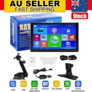 9" Touchscreen GPS Navigation Truck Navigator with Free Australia Map 2024 AUS - Picture 1 of 21