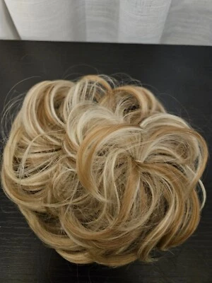VOLUMINOSO GRUESO MEZCLA RESALTADO RUBIO CABELLO DESORDENADO SCRUNCHIE/MOÑO Foto 1 de 4