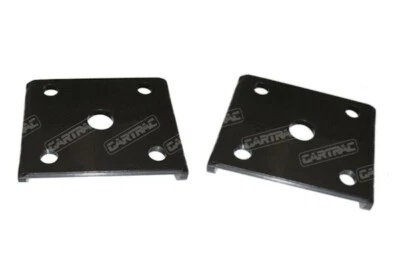 Placas de perno en U eje Ford Escort Mk1 - estrechas (resorte de 50 mm) - VENDIDAS COMO JUEGO DE 2 Foto 1 de 2