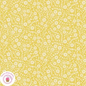 Maywood NANA MAE VI 366 44 Yellow  Floral Quilt Fabric 30's REPRODUCTION - Picture 1 of 2