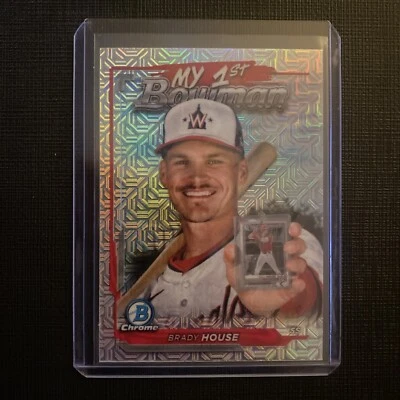 2024 Bowman Chrome - My 1st Bowman  Mojo Refractor #M1B-39 Brady House (RC) - Image 1 of 2