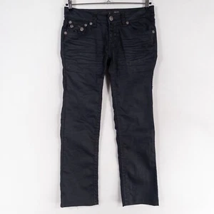 Laguna Jean Co Jeans Womens Sz 29 Blue Dark Wash Straight Leg Y2K Thick Stitch * - Picture 1 of 8