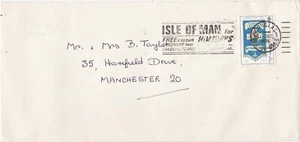 1976 Isle of Man cover sent from Douglas to Manchester - Picture 1 of 2