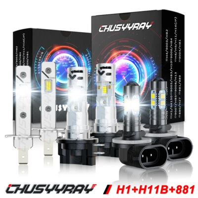 For Kia Forte5 2012 2013 Front Combo LED Headlight High Low+Fog Light Bulbs Kit - Image 1 of 4