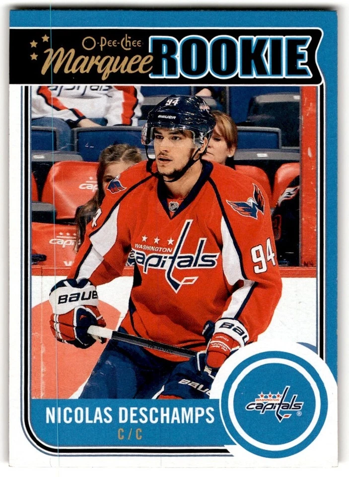 2014-15 O-Pee-Chee Nicolas Deschamps Rookie #518 Washington Capitals - Image 1 of 2
