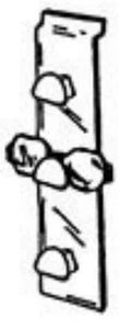 Store Display Fixtures NEW 11¾"L ACRYLIC SLATWALL 3-PAIR EYEWEAR DISPLAY - Picture 1 of 1