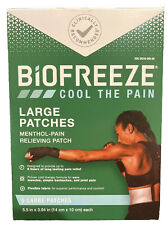 Biofreeze Cool The Pain. Menthol Pain Relief Patch - L (5 Patches) Exp: 11/2024