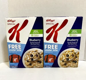 LOT OF 2 SPECIAL K BLUEBERRY Crunchy Wheat & Rice Flakes Cereal 11.2 oz Kellogg - Picture 1 of 6