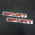 2x Red Sport Black Metal Badge Emblem Sticker Decal 3d Awd Luxury Sdv6 V8 Motors