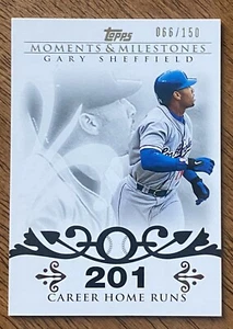 2008 Topps Moments & Milestones /150 GARY SHEFFIELD #52 HR Dodgers - Picture 1 of 2