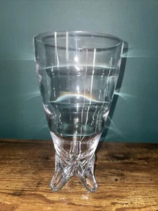 Tiffin Glas moderne MCM Träne Tropfen Fuß Vase - Bild 1 von 13