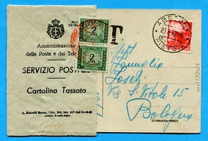DEMOCRATICA - £.3 ISOLATO , TASSA SU MEZZA BUSTA PT (289454) - Imagen 1 de 2