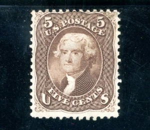 Scott 76 NG VF-XF US 1863 Jefferson SCV $550 - Picture 1 of 2