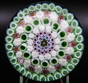 Hermoso PISAPAPELES de vidrio artístico Millefiori complejo paquete cerrado MAGNUM Jim MARRÓN - Imagen 1 de 9
