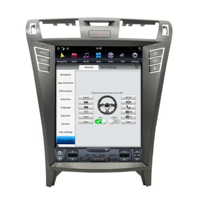 Unidad principal de radio estéreo reproductor GPS para automóvil 64G 12,1" para Lexus LS460 LS600 2006-2012 Foto 1 de 4