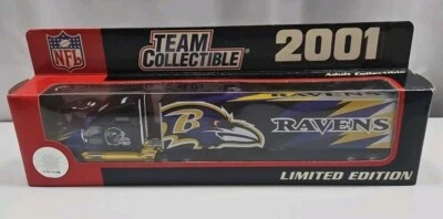 Baltimore Ravens Fleer 2001 Team Collectible Series NFL Tractor Trailer Scale - Image 1 of 4