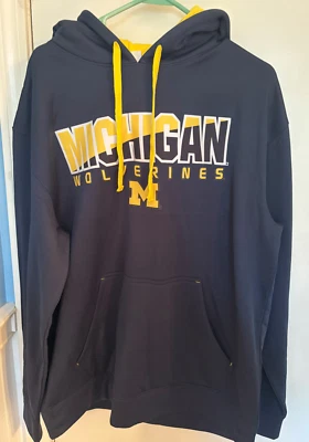 Section 101 Majestic Michigan Wolverines Hoodie Sweatshirt NWT Size XL - Image 1 of 3