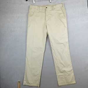 Polo Ralph Lauren Pants Sporting Club Suffield Mens 35x30 Khaki Unhemmed* - Picture 1 of 13