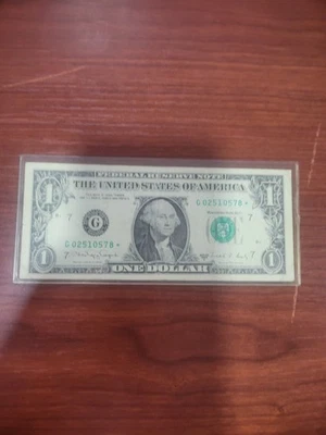 Billete de 1 dólar 1988 A Star Note - G02510578* Foto 1 de 4