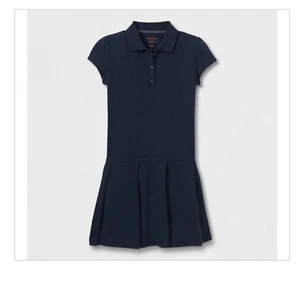 Cat & Jack Girls' Pleated Uniform Tennis Dress Navy Blue Size Large (10/12) - Picture 1 of 4