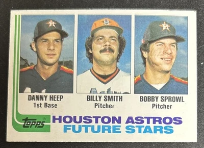 1982 Topps Astros Future Stars Danny Heep Billy Smith Bobby Sprowl #441 VG O/C - Image 1 of 2