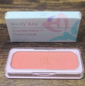Mary Kay Powder Perfect Cheek Color ~Coral~ .22oz Discontinued #5294 NIB - Picture 1 of 3