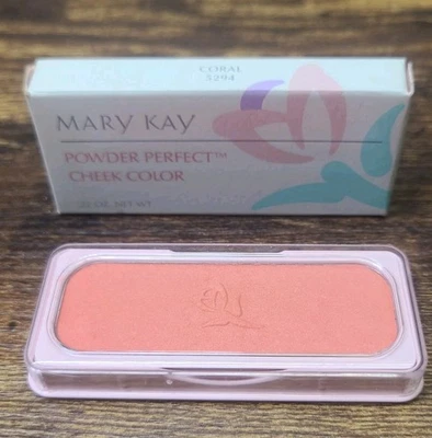 Mary Kay Powder Perfect Cheek Color ~Coral~  .22oz Discontinued #5294 NIB - Image 1 of 3