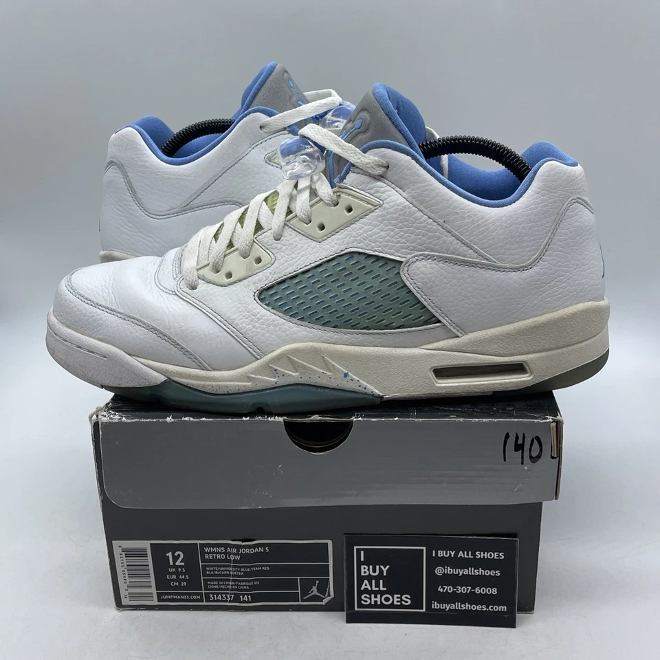 Talla 12W - Air Jordan 5 Retro Bajo UNC (314337-141) Foto 1 de 4