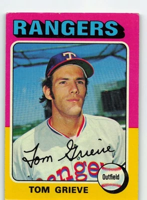 1975 Topps #234 Tom Grieve - Texas Rangers **Set Break** - Image 1 of 2