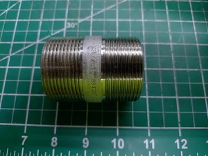 SS-5404-24-2.5 Pipe Nipple 304 Stainless Steel Male 1-1/2 NPT x 2-1/2" - Picture 1 of 1