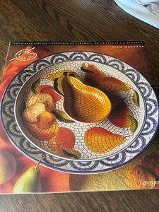 Tonkunst Mosaik Birne Servierset - Neu im Karton - Top Zustand - Bild 1 von 4