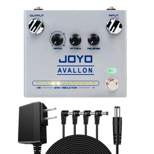JOYO Compressor Effect Pedal Dynamic Feedback True Bypass with 9V Power Adapter - Picture 1 of 14