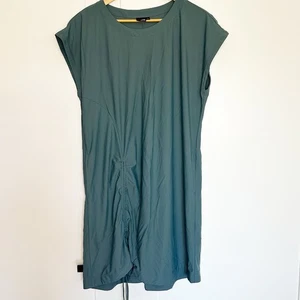 Vestido Lisa Bayne Lisa Bayne Lateral Acanalado Sin Mangas Grandes Bolsillos Verde azulado Atlético - Imagen 1 de 8