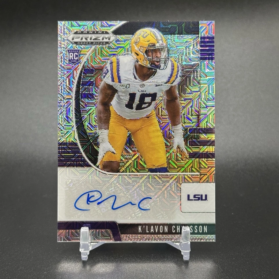 2020 Prizm Draft Picks Rookies  /49 K’lavon Chaisson #292 Rookie Mojo Auto RC - Image 1 of 2