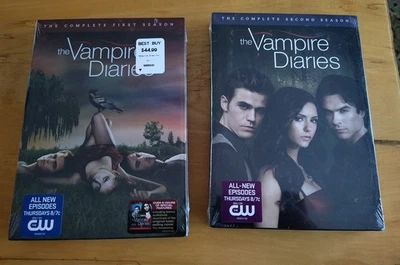The Vampire Diaries Season 1 and 2 DVD NEW SEALED Horror Buffy Dracula Halloween - Image 1 of 2