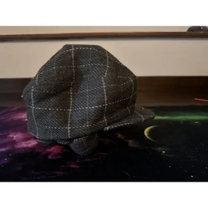 Vintage Dockers Driving Cap Newsboy Flat Cap Wool Tweed Mens Large - Picture 1 of 5