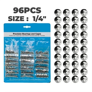Weldtite Bicycle Loose Ball Bearings 1/4" For Wheels & Bottom Bracket 96 Pcs - Picture 1 of 9