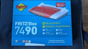 AVM FRITZ!Box 7490 DECT-Basis Router - Rot (20002646) Edition A/CH - Afbeelding 1 van 3