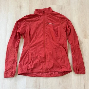 Montane Featherlite Windproof Jacket Women L Red Nylon Running Saffron Red - Picture 1 of 17
