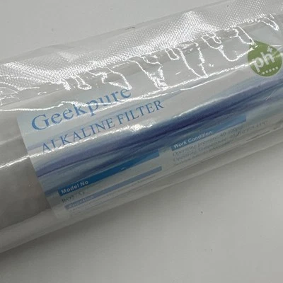 Geekpure 10-inch Universal Inline Alkaline Replacement Water Filter RO5-AF NEW - Image 1 of 4